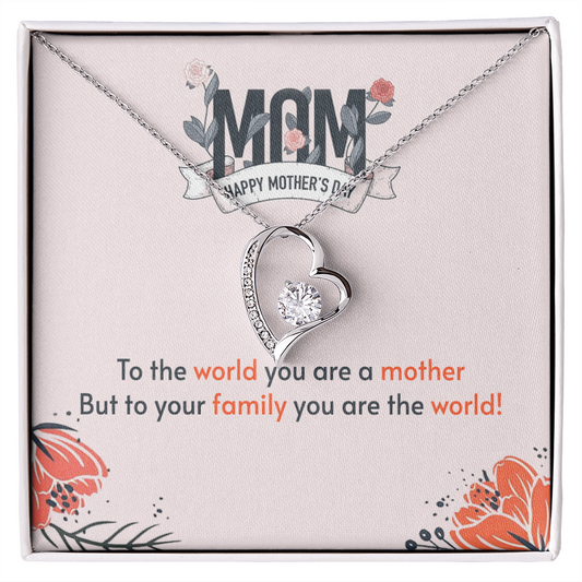 Mom To Your Family You're The World Pea Pod Necklace - Personalized  Necklace, Custom  Necklace, Heart Birthstone Necklace, Family Name Jewelry, Gift for Mom -  Wife Gift - Wife Necklac