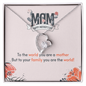 Mom To Your Family You're The World Pea Pod Necklace - Personalized  Necklace, Custom  Necklace, Heart Birthstone Necklace, Family Name Jewelry, Gift for Mom -  Wife Gift - Wife Necklac