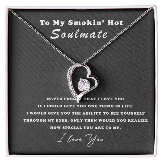 Necklace for Wife From Husband -  Gifts for Her - Couple Necklace Set ,friendship Necklaces, Customize Couple Necklace - to My Soulmate Necklace for Women - Valentine's Day Gift