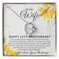 14 Year Wedding Anniversary Gift For Wife, 14th Anniversary Gift For Her, 14 Year Anniversary Gift Ideas,Birthday Gifts For Wife, 14th Anniversary Gifts, Necklace For Wife From Husband,