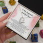 To My Boyfriends Beautiful Mom Necklace, Mothers Day Gifts For Boyfriends Mom From Girlfriend, Personalized Gifts For Mother In Law, Mother's Day Necklace, Best Birthday Present To My Boyfriend Mom Christmas Present Ideas