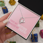 First My Mother Forever My Friend Forever Love Necklace, Mother Gift Mother's Day Gift for Mom from Daughter Son Kids, Birthday Gift Jewelry with Message Card and Gift Box