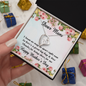 Dear Mom Happy Mother Gifts, Appreciation Mom Jewelry Necklace with Sentimental Message Card Present (To My Loving Mom, Forever Love Necklace), Mom Necklace Gifts for Women Birthday Gifts for Mama From Daughter Son