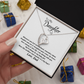 Daughter Necklace From Dad Forever Love Necklace, Sweet Gift for Daughter Birthday Jewelry Inspirational Quotes