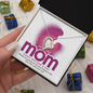 Love You Mom Forever Love Necklace, Mom Gifts Jewelry Mothers Anniversary Jewelry Gifts for Women Birthday Unique Necklace With Heartfelt Message & Lighted Box, Mother Necklace, Jewelry for Mom