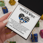 Love Knot Necklace for My Police Wife - To My Police Wife - Keys To My Cuff - Alluring Beauty Necklace - Best police wife Gift - wife Necklace