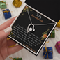Gift For My Wife, Romantic Wife Gift, Wife Birthday Surprise, Romantic Gift for Wife, White Gold Pendant, To My Wife Necklace With Message Card, Wife Birthday Gift, Love Symbol  Neckless for wifey