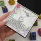 Love knot Pendant Necklace  - Message card for wife - To My Love Wife Necklace - Love your husband lathan - Love Your Husband Lathan