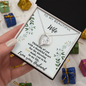 To My Beautiful Wife - Love From Your Husband - Gift for Wife From Husband - Arabic Love Necklace - Love Pendant Necklace - Gift for Wife With Sweet Message Card