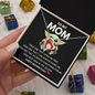 To My Mom Happy Mother's Day Gifts, Baby Yoda Lover Mom Grandma Girlfriend Wife Sister Daughter Granddaughter Necklace Christmas Birthday Valentines Gift Forever Love Necklace Pendant Jewelry with Message Card and Gift Box Present
