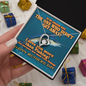To My Amazing Wife - Blue Marlin - I Love You More Than Fishing - Necklace for Soulmate - Love From Husband - Necklace for Wifey - Lovely Necklace for Wifey - Mother's Day Gift for Wifey - Soulmate Gift