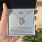 To Mom Forever Love Necklace Gift From Daughter Son, Christmas Birthday Present, 2026 Mothers Day Gift Ideas, Jewelry for Her, Motivational Card Necklace for Mommy