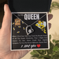 To My Queen - Forever Love Necklace - To My Queen bee - To My Wife Necklace Anniversary Gift For Wife - Birthday Gift For Wife - Gift For Wife - Necklace For Wife - I  love you