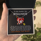 To My Smokin' Hot Soulmate Love Always Your Welder - To My Queen - To My Wife Necklace Anniversary Gift For Wife - To My Wife Necklace With Message Card