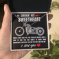 To My SMOKIN' HOT SWEETHEART I Love You - Biker - To My Beautiful Wife Necklace Boxed Jewellery - To My Wife Necklace With Message Card - Gift for Sweet Heart
