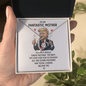 Trump Great Mom Forever Love Necklace, Funny Mothers Day Gift Ideas, Fun Gift For Republican Moms, Mom Gifts Jewelry Mothers Anniversary Jewelry Gifts for Women Birthday Unique Necklace