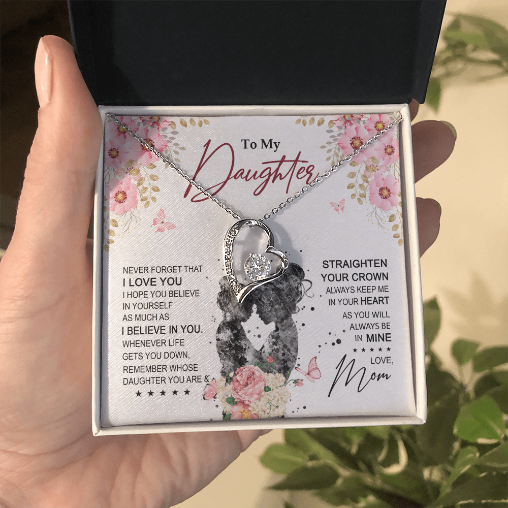 To My Daughter Necklace From Mom With Heartfelt Message & Elegant Box Gifts For Daughter, Beautiful Jewelry Gift On Graduation Birthday 2026