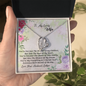 Love knot Pendant Necklace  - Message card for wife - To My Love Wife Necklace - Love your husband lathan - Love Your Husband Lathan