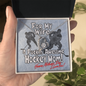Puckin' Awesome Hockey Mom - Happy Mothers Day - I Love You! - White Gold Name Necklace - to My Wife Necklace - Valentines Day Gifts for Wife - Customize Couple Necklace - Valentine's Day Gift