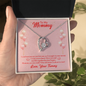 To My Mommy Love Your Tommy Necklace, Mom To Be Gift - Pregnancy Gifts for Expecting New Mom to Be, Forever Love Necklace Cute Gifts for Women Mommy New Mother First Time Mom Maternity Presents Mothers Day Christmas Jewellery Ideas