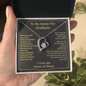 Gift For Your Soulmate - You Are My Inspiration - Love Knot - To My Wife Necklace - Valentines Day Gifts For Wife - Gold Woman Name Jewelry - Personalized Anniversary Gift for Wife - White Gold Pendant - Anniversary Jewelry for Her