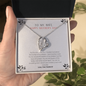 To My Wife - Woman of My Dreams - Necklace - Happy Morther's day - Anniversary Gift For Wife from Husband - Wife Gift - Wife Necklace - Romantic message card for her