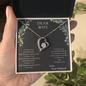 Valentines Day Gifts For Wife, Wife Birthday Gift, Anniversary Gift For Wife from Husband,Dear Wife A special necklace to warm her heart - Love Your Husband, Gold Woman Name Jewelry
