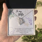 To My Wife Necklace - Gift for Wife Birthday Marriage - Happy Birthday My Love - Best Birthday Gift for her - Necklace Gift for newly married couple - Gift for her