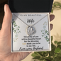 To My Beautiful Wife - Love From Your Husband - Gift for Wife From Husband - Arabic Love Necklace - Love Pendant Necklace - Gift for Wife With Sweet Message Card