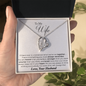 Perfect Gift for Wife - Diamond Heart Necklace - to My Wife Necklace With Message Card -  Anniversary Gift for Wife - Friendship Necklaces -  Customize Couple Necklace - Couple Necklace Set