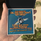To My Amazing Wife - Blue Marlin - I Love You More Than Fishing - Necklace for Soulmate - Love From Husband - Necklace for Wifey - Lovely Necklace for Wifey - Mother's Day Gift for Wifey - Soulmate Gift