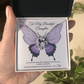 To My Daughter Meaningful Message Card Jewelry Gift for Daughter's Birthday 2026 or Graduation, Thoughtful for Her from Mom, Elegant Necklaces with Sentimental Message
