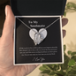 To My Wife Necklace From Husband - to My Soulmate Necklace for Women - My Soulmate, Love You - Necklace - Gift for My Wife -  Romantic Wife Gift - Gift for Soulmate