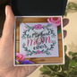 To The Best Mom Ever Forever Love Necklace Gifts Jewelry, Sentimental Gifts for Mom Mother from Daughter Son, Mom's Birthday Gift Mother's Day Gift Jewelry with Message Card and Gift Box, Jewelry for Mom