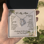 To My Loving Mom Necklace I Love You Mom Forever Love Necklace Gifts From Daughter Mom's Birthday Gift Mother's Day Gift Jewelry with Message Card and Gift Box, Appreciation Mom Jewelry Necklace with Sentimental Message Card Present