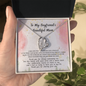 To My Boyfriends Beautiful Mom Necklace, Mothers Day Gifts For Boyfriends Mom From Girlfriend, Personalized Gifts For Mother In Law, Mother's Day Necklace, Best Birthday Present To My Boyfriend Mom Christmas Present Ideas