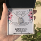 To My Beautiful Daughter Meaningful Message Card Jewelry Box Gift for Daughter's Birthday Graduation 2026, Thoughtful for Her from Mom, Elegant Necklaces with Sentimental Message