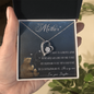 To My Loving Mother Necklace I Love You Mom Forever Love Necklace Gifts From Daughter Mom's Birthday Gift Mother's Day Gift Jewelry with Message Card and Gift Box, To My Mother Love Your Daughter Necklace