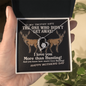 I Love You More Than Hunting - To My Trophy Wife - Best Gift for wife - Anniversary Gift For Wife from Husband - Romantic Neckless for wife - Romantic message for soulmate - To My Wife Necklace With Message Card