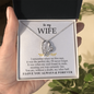 To My Wife - Alluring Necklace - I Love You Always & Forever - To My Queen - To My Wife Necklace Anniversary Gift For Wife - Romantic message for her - Birthday Gift for her - Anniversary Gift for her