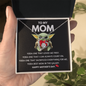 To My Mom Happy Mother's Day Gifts, Baby Yoda Lover Mom Grandma Girlfriend Wife Sister Daughter Granddaughter Necklace Christmas Birthday Valentines Gift Forever Love Necklace Pendant Jewelry with Message Card and Gift Box Present
