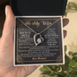 To My Wife Loving Your Husband - To my Wife Necklace- anniversary necklace for wife - Necklace with love message for wife - Best Birthday Gift for her