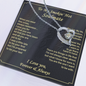 Gift For Your Soulmate - You Are My Inspiration - Love Knot - To My Wife Necklace - Valentines Day Gifts For Wife - Gold Woman Name Jewelry - Personalized Anniversary Gift for Wife - White Gold Pendant - Anniversary Jewelry for Her