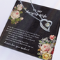 To My Wife Necklace With Message Card - to My Amazing Wife Necklace - Gift for Wife - You've Had My Heart - Love Knot - Love From That Moment We Meat - Necklace for Girlfriend - Husband Gift for Wife