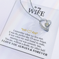 To My Wife - Alluring Necklace - I Love You Always & Forever - To My Queen - To My Wife Necklace Anniversary Gift For Wife - Romantic message for her - Birthday Gift for her - Anniversary Gift for her