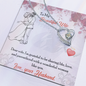 To My Wife Necklace With Message Card - wife gift from husband future husband - Anniversary Gift For Wife - Necklace for soulmate - Diamond Necklace for wife - Handmade Necklace for her Birthday Gift  - Custom Design for her Best day - Wife Gift