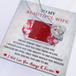 To My Beautiful Wife Never Forget That I Love You - I Will Love You Always & Forever - To My Wife Necklace - Valentines Day Gifts for Wife - Necklace for Wife