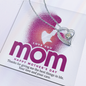 Love You Mom Forever Love Necklace, Mom Gifts Jewelry Mothers Anniversary Jewelry Gifts for Women Birthday Unique Necklace With Heartfelt Message & Lighted Box, Mother Necklace, Jewelry for Mom