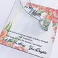 To My Mother Mom Necklace Gifts Jewelry, Forever Love Necklace Gifts for Mom Mother from Daughter, Appreciation Mom Jewelry Necklace with Message Card Present, Mom Necklace, Mother Necklace, Mom Gift,  Birthday Gifts for Mom, Jewelry for Mom