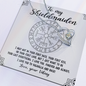 To My Shieldmaiden Necklace - Love Your Viking - Necklace for warrior woman - Gift for soulmate - Romantic message card for wife - Love for wife - Diamond Necklace for soulmate